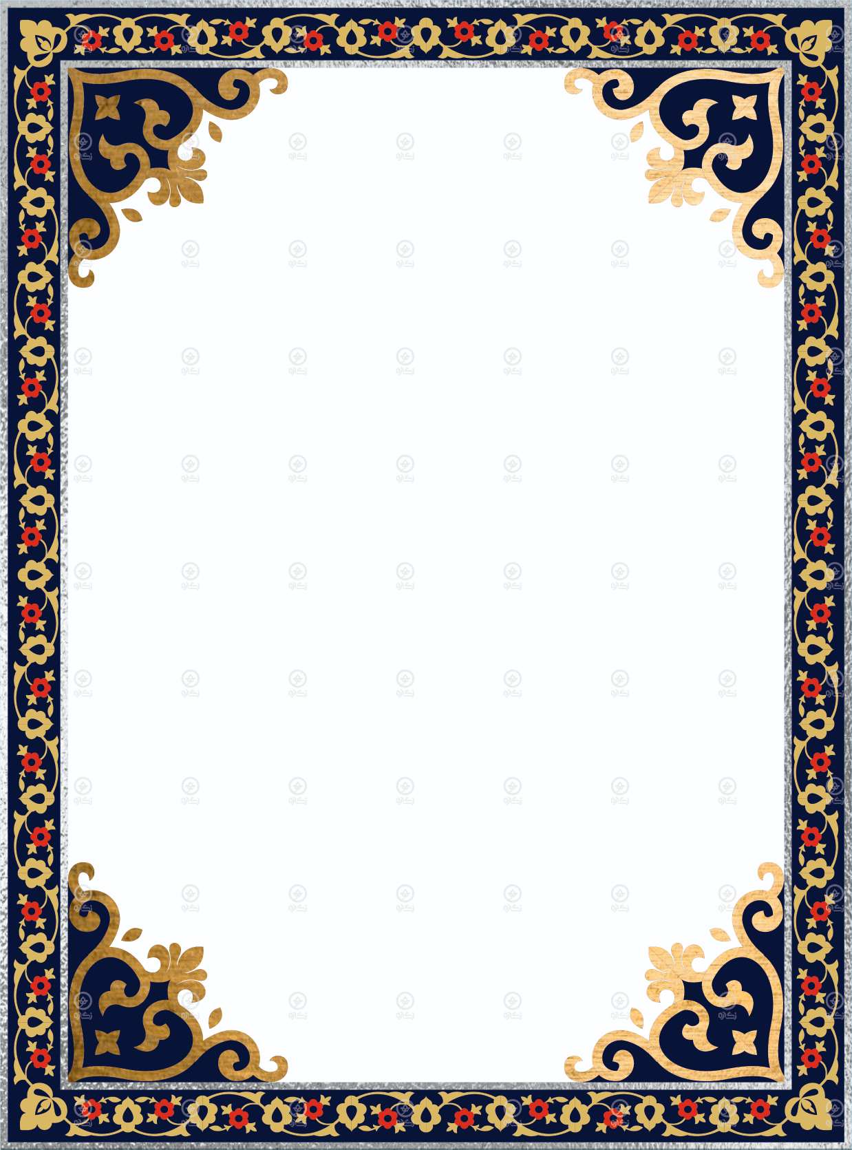 فایل تذهیب شماره 43 لایه باز با فرمت کورل و ایلاستریتور